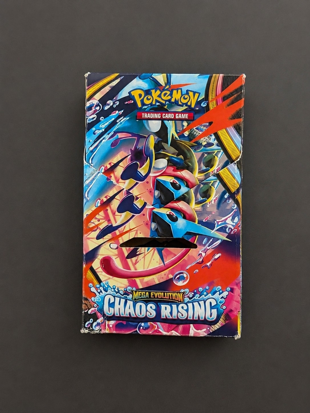 Pokemon Chaos Rising Booster Box – Blue, Pink, Red, Yellow, Black